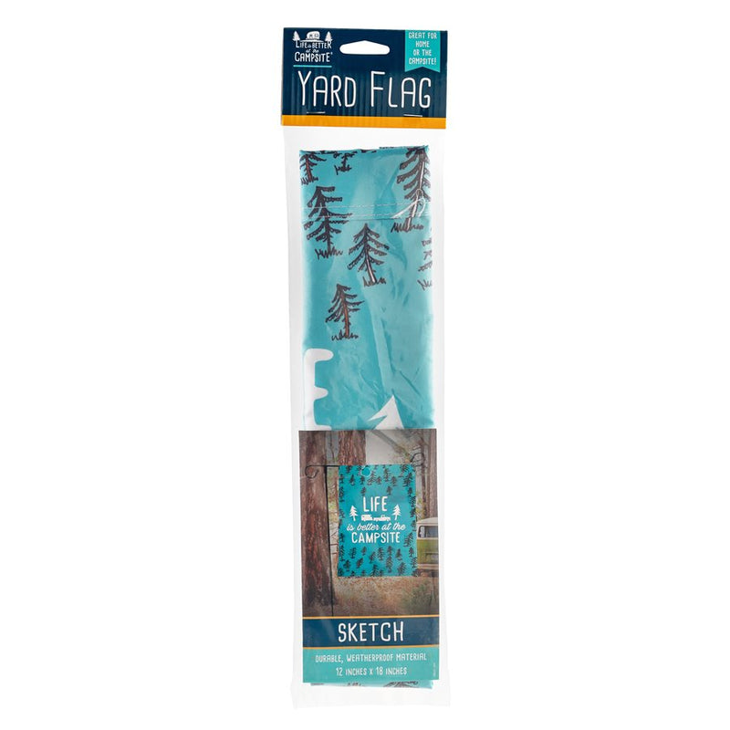 RV Sketch Campsite Flag