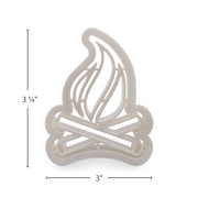 measurements of the campfire cookie cutter