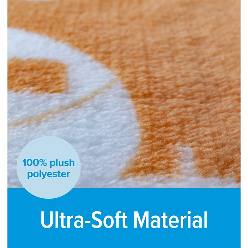 Large Autumn Gold Plush Fleece Blanket