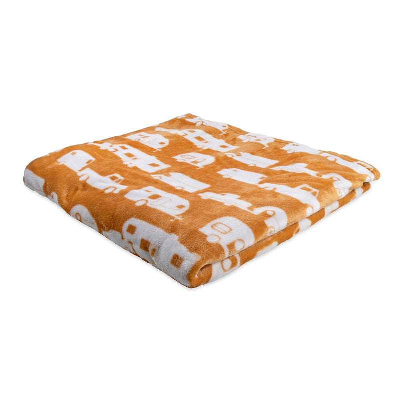 Large Autumn Gold Plush Fleece Blanket