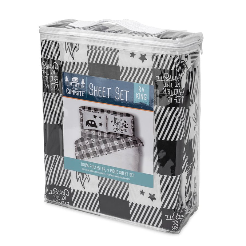 Buffalo Plaid King Bed Sheet Set