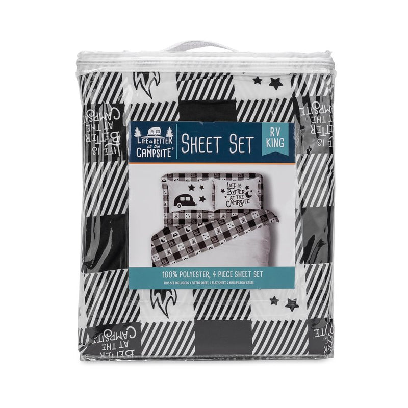 Buffalo Plaid King Bed Sheet Set