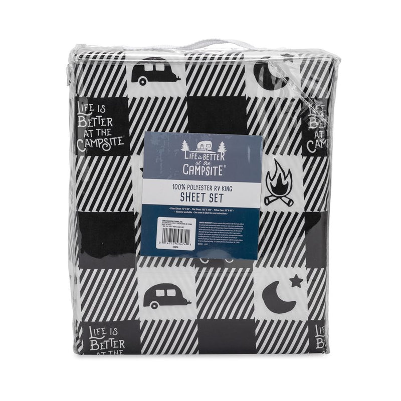 Buffalo Plaid King Bed Sheet Set