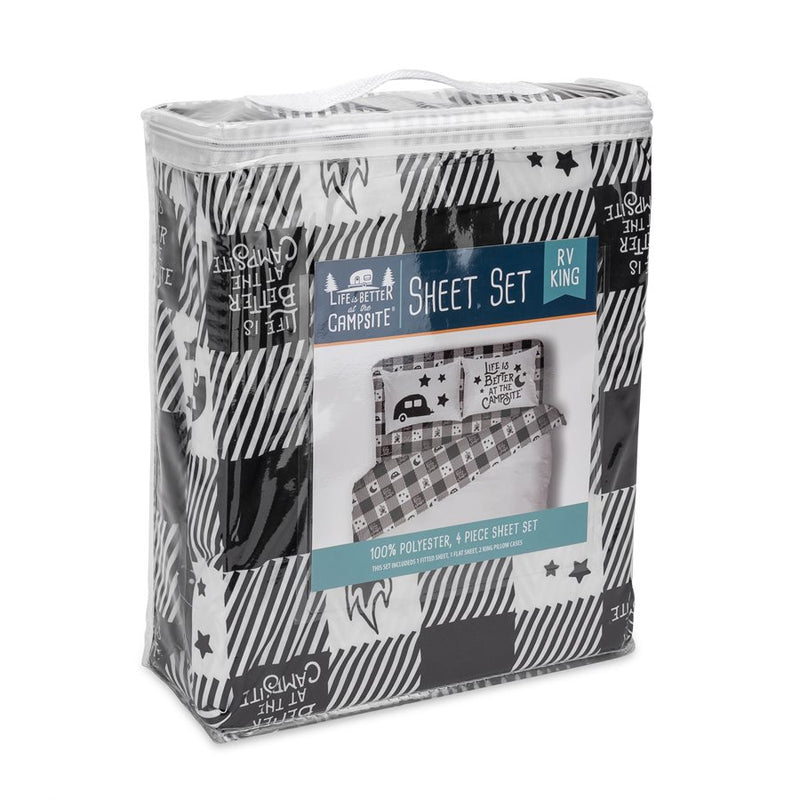 Buffalo Plaid King Bed Sheet Set