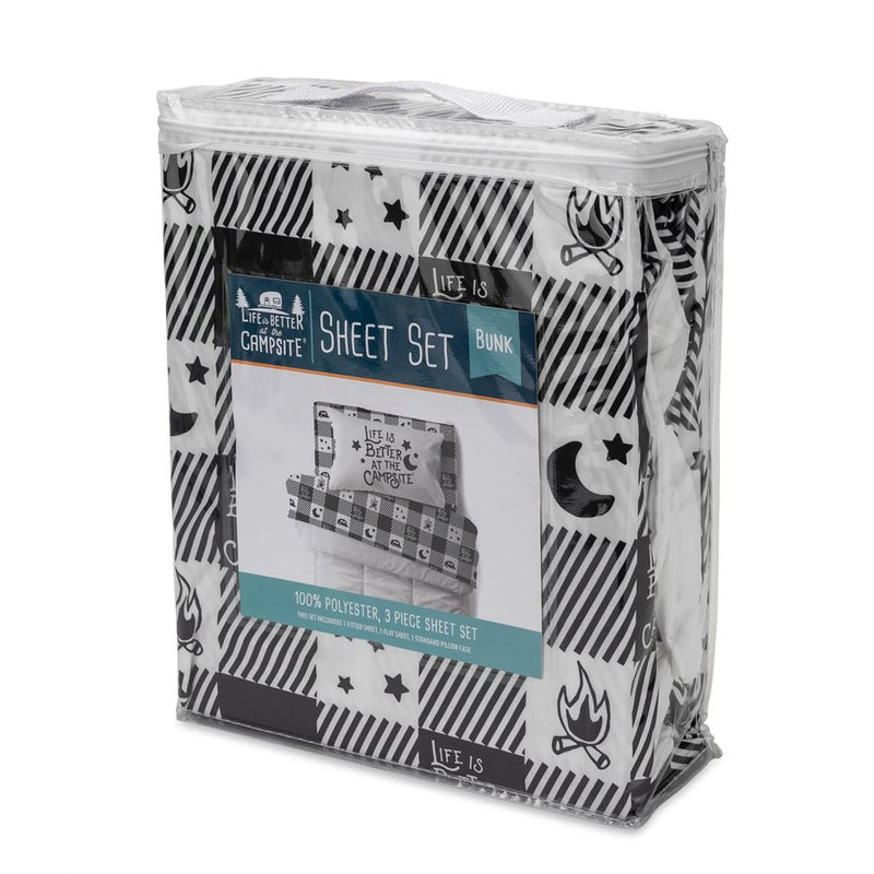 Buffalo Plaid Bunk Bed Sheet Set