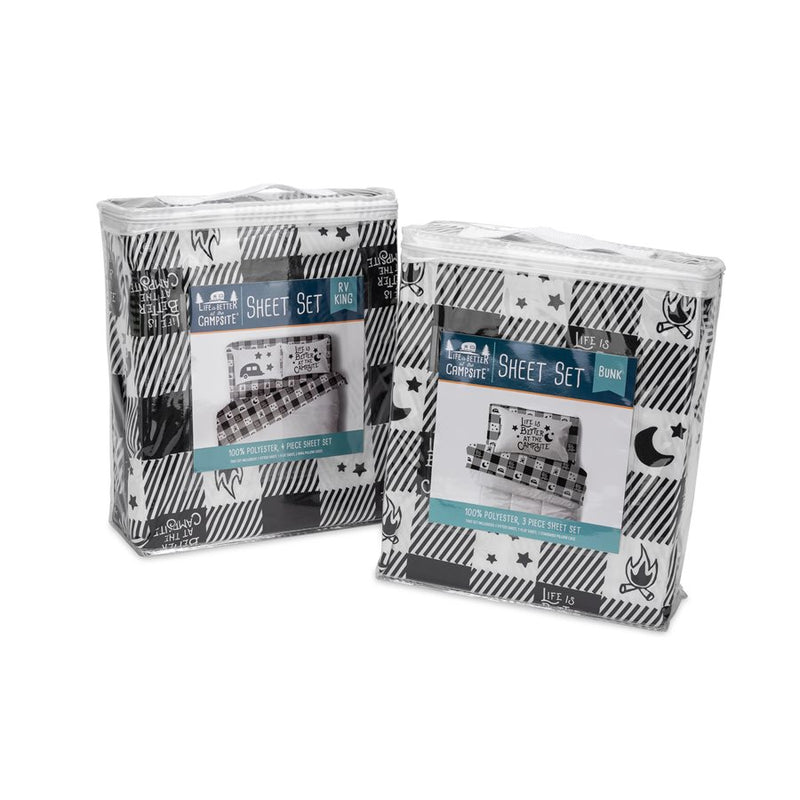 Buffalo Plaid Bunk Bed Sheet Set