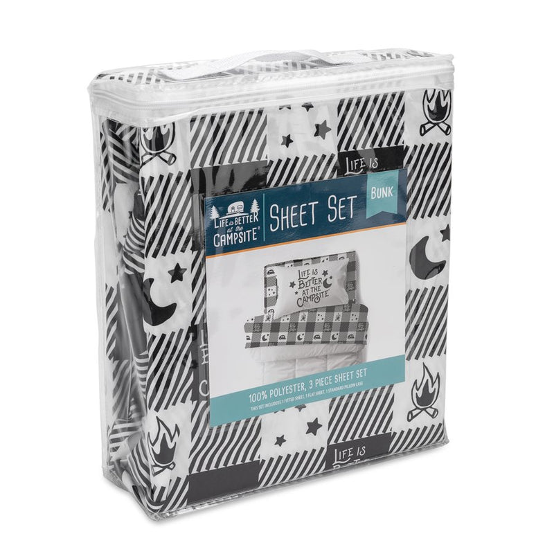 Buffalo Plaid Bunk Bed Sheet Set