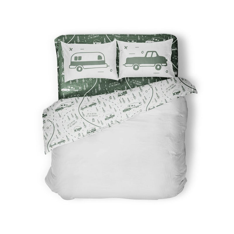 Green Queen Bed Sheet Set