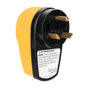 surge protector shown from the plug end