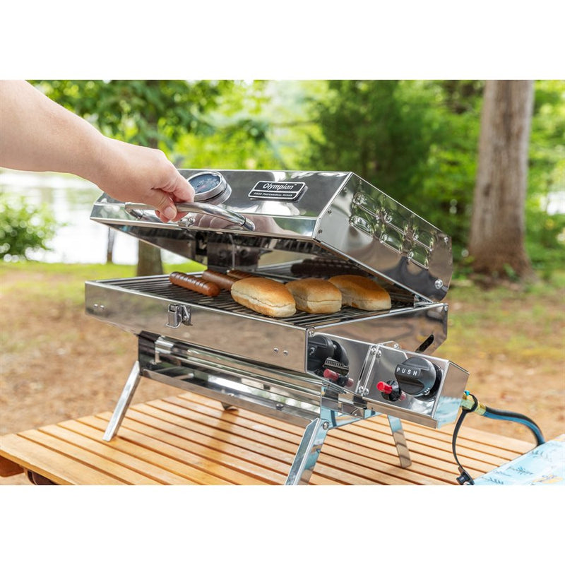 camper gas grill Olympian 5500 Low Pressure Grill — coleman pop up parts