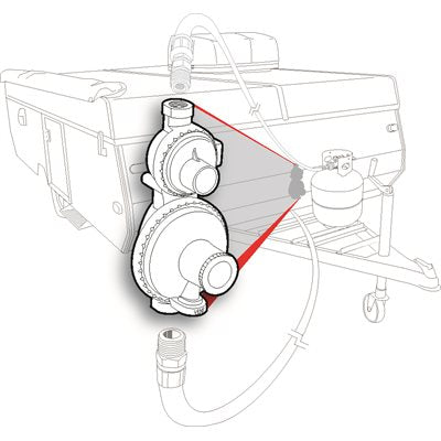 Rear Vent LP Regulator 160,000 BTU