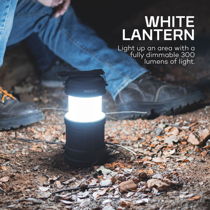 NEBO Pop Up LED Lantern with Flickering Flame