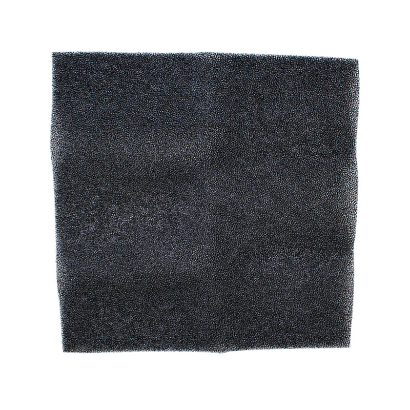 A black mesh air conditioner filter screen.