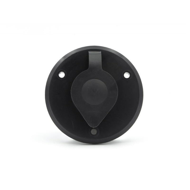black cable tv plate as viewed from the front