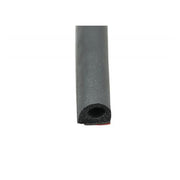 A small black D-shaped door seal with adhesive back.