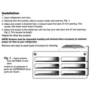 installation instructions for the bug screens
