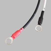 battery harness showing the battery terminal ends