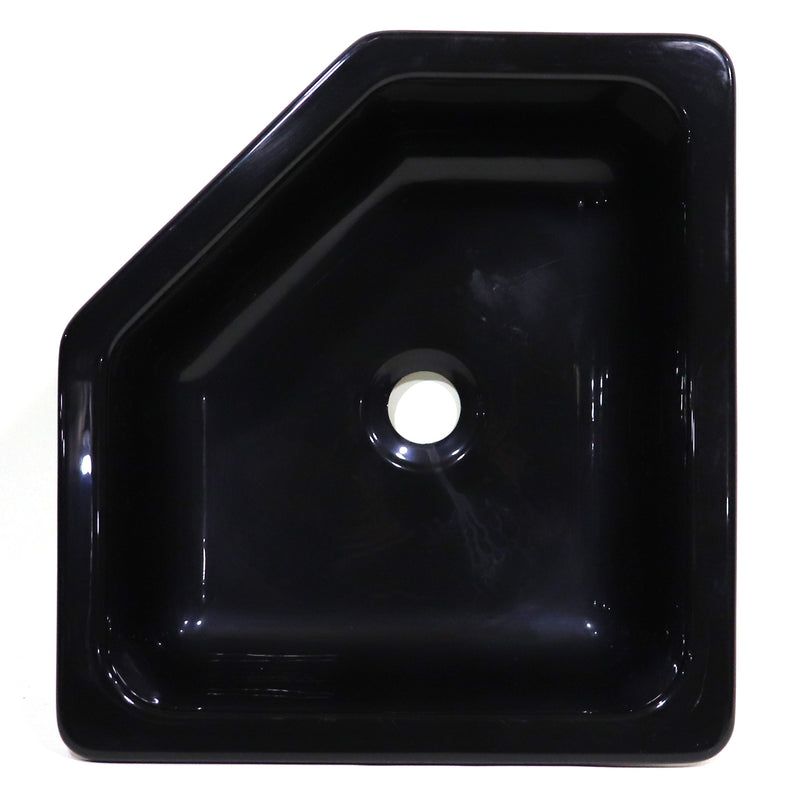 black camper sink