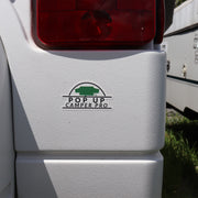 decal on a pop up camper