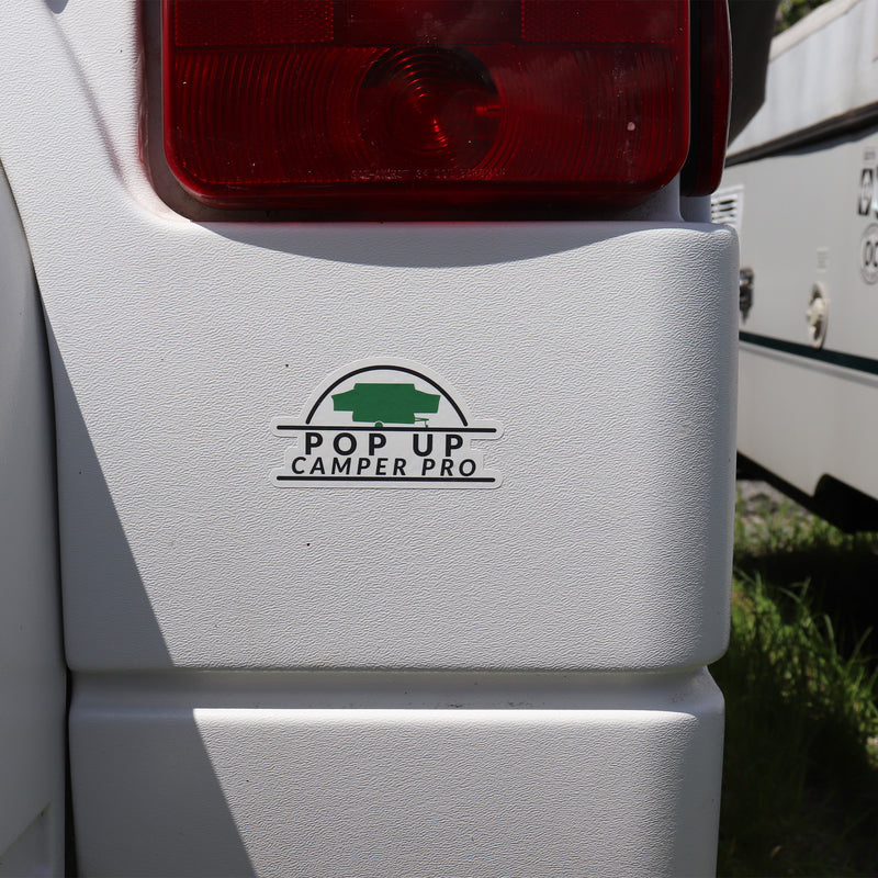 decal on a pop up camper