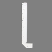 A white bulkhead for the right hand side of a stepper door, with multiple holes for components.
