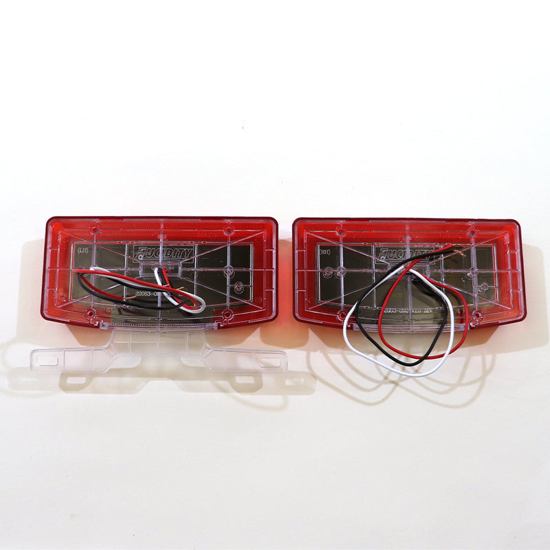 taillights as shown from the rear