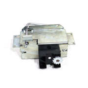 A power bed motor and harness, primarily metallic, with some black plastic components.