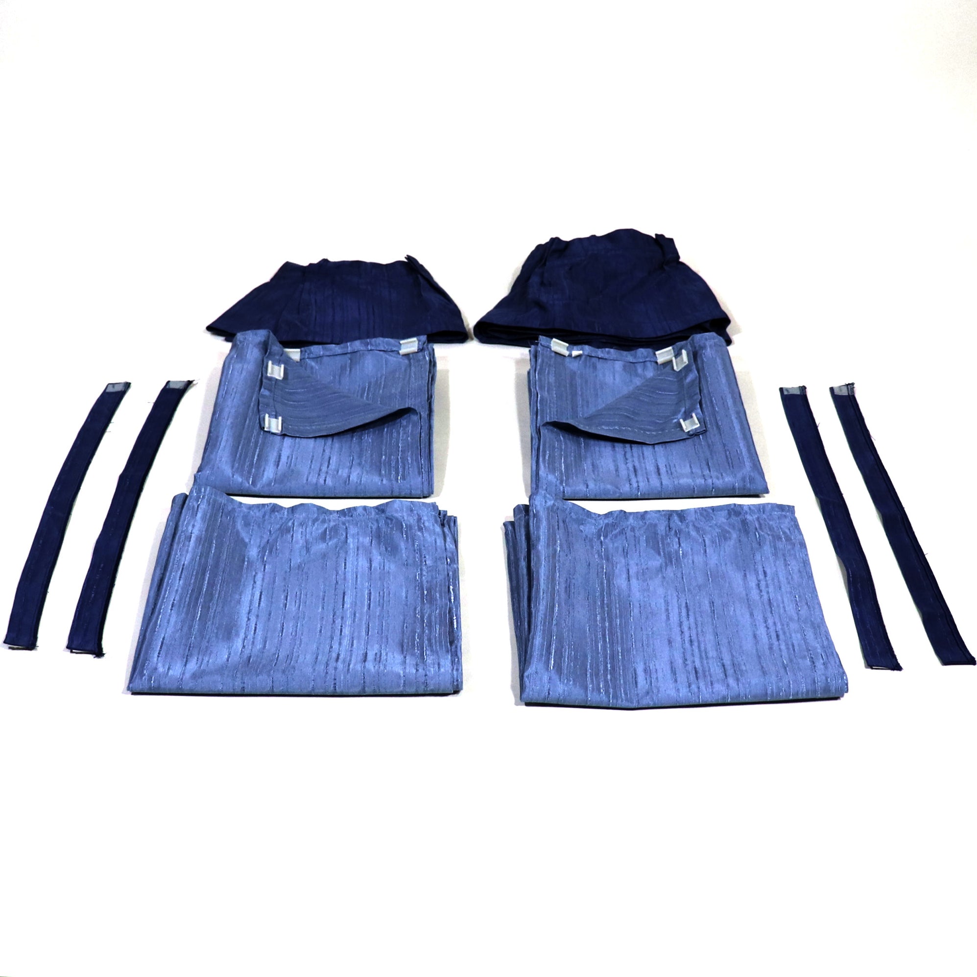 Curtain Set 8 / 10 Foot Box Blue — coleman pop up parts