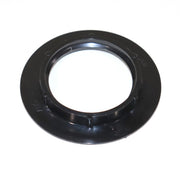 Black plastic exterior sink drain nut.
