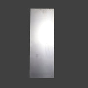 A metal pan cover for a whiffle tree system, with a smooth finish and no visible mounting holes, in a silver color.