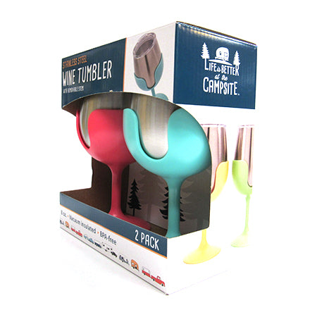 Life Is Better At The Campsite Wine Tumblers