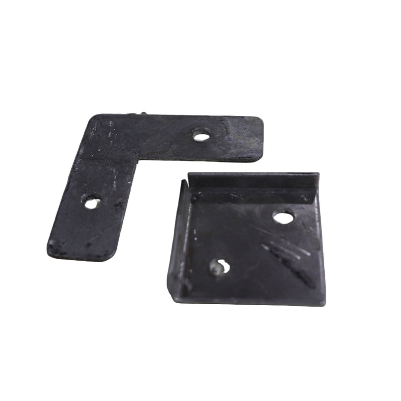 bottom view of the miter corner cover bracket kit