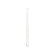 door latch strike shown in the vertical position