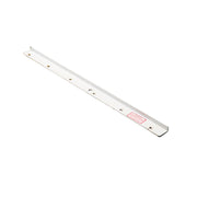 White metal bracket for pop up campers access doors on a white background