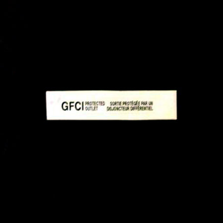 Safety Label GFCI