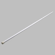A white awning rafter pole on a grey background.