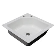 porcelain sink as shown from the front