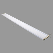 A white bed shelf for pop up campers