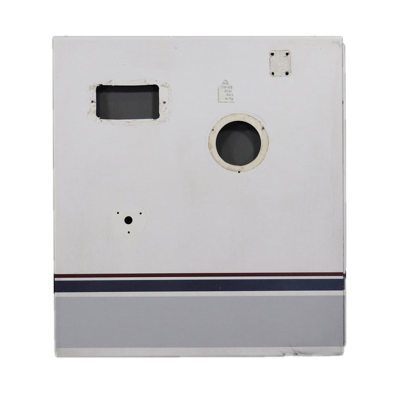 Used rear side panel for a pop up camper