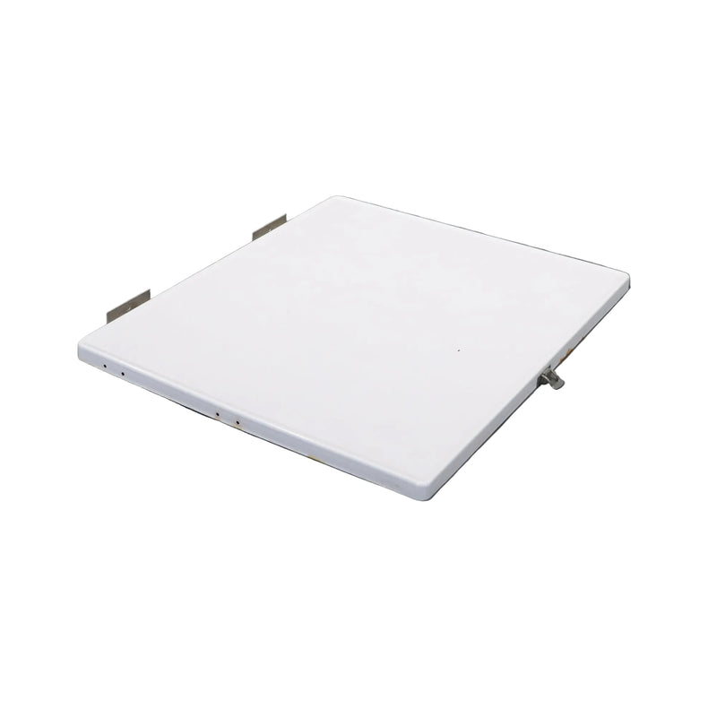 Side view of the stove cover 