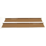 Two brown metal reinforcement panels for 1995 Pioneer series pop ups, displayed flat.