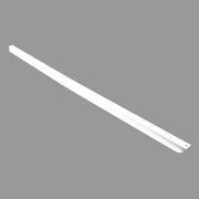 A white metal brace for roof support, typically used for air conditioner installation in recreational vehicles.
