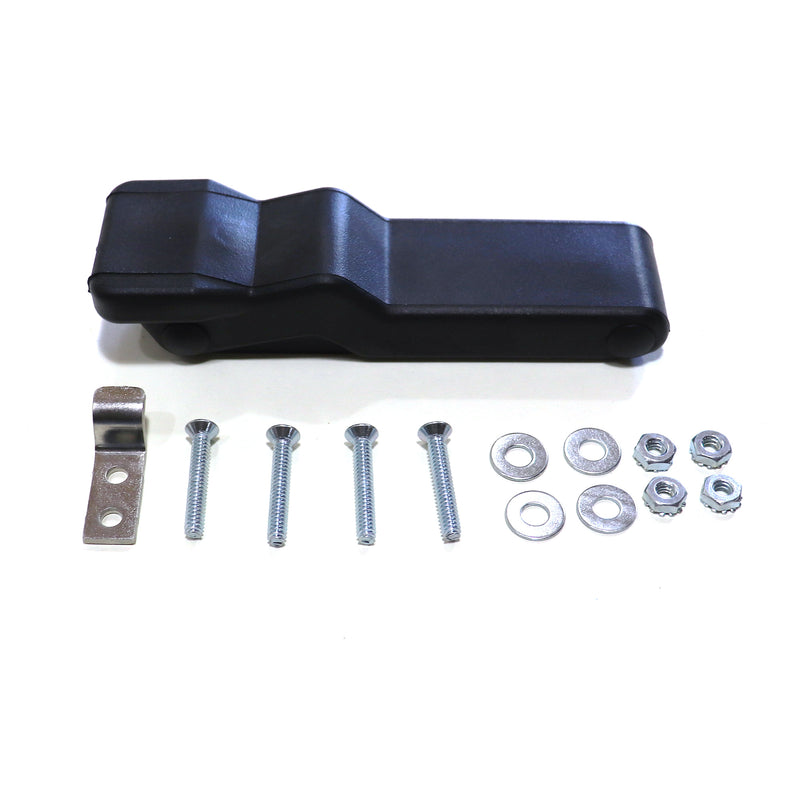 storage box latch shown with the included hardware