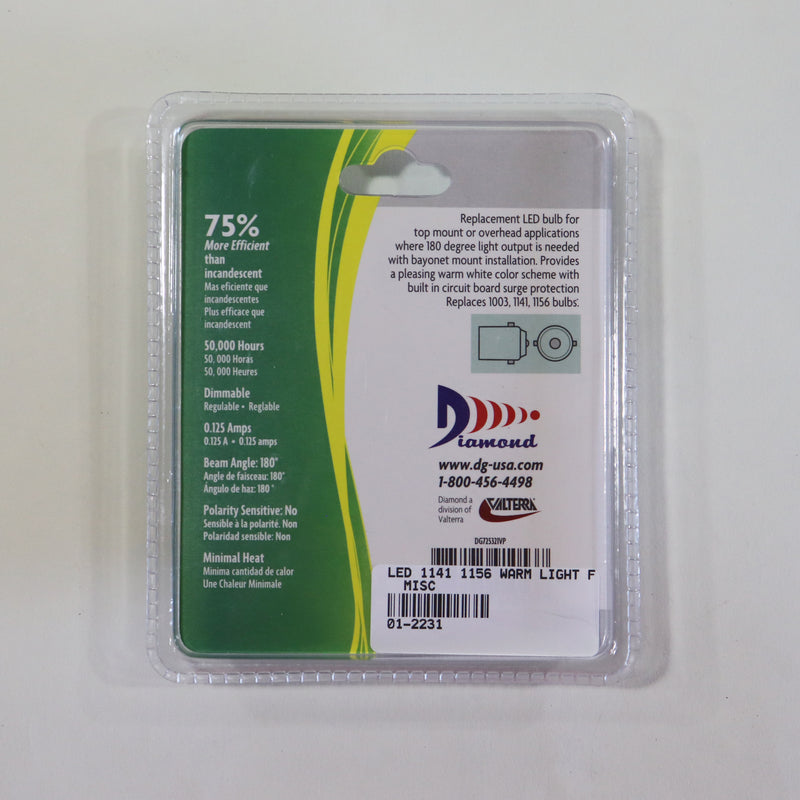 LED Bulbs 2 Pack Replaces 1141/1003/1156