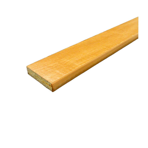 Wooden plank on a white background