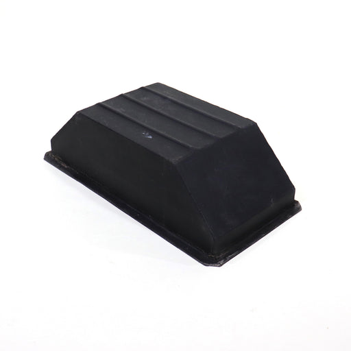 Black plastic wheel well used for pop up campers