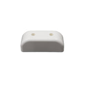 A white plastic block designed as a rest for galley sink systems, measuring 4 inches long by 1-1/2 inches wide by 1-1/2 inches tall.