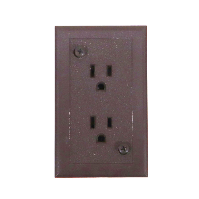 15 Amp Outlet Brown