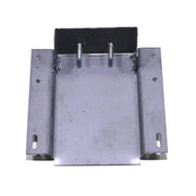 A metal lift pocket with multiple holes and studs, intended for attaching lift arms.