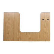 A beige shower wall threshold for RVs.
